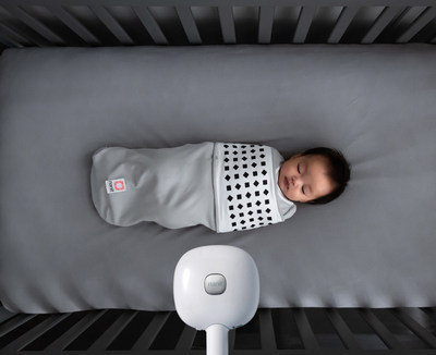 Breathing Wear works together with the Nanit Plus overhead HD camera to monitor your baby's breathing motion in real-time and alert you if they need your attention - all without putting sensors on their skin or in their crib.