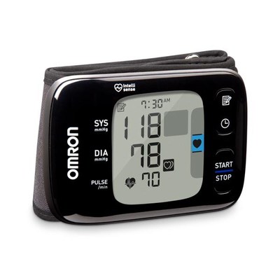 The newly redesigned Omron 7 Series Wireless Wrist Blood Pressure Monitor allows users to store, track and share readings with their physician.