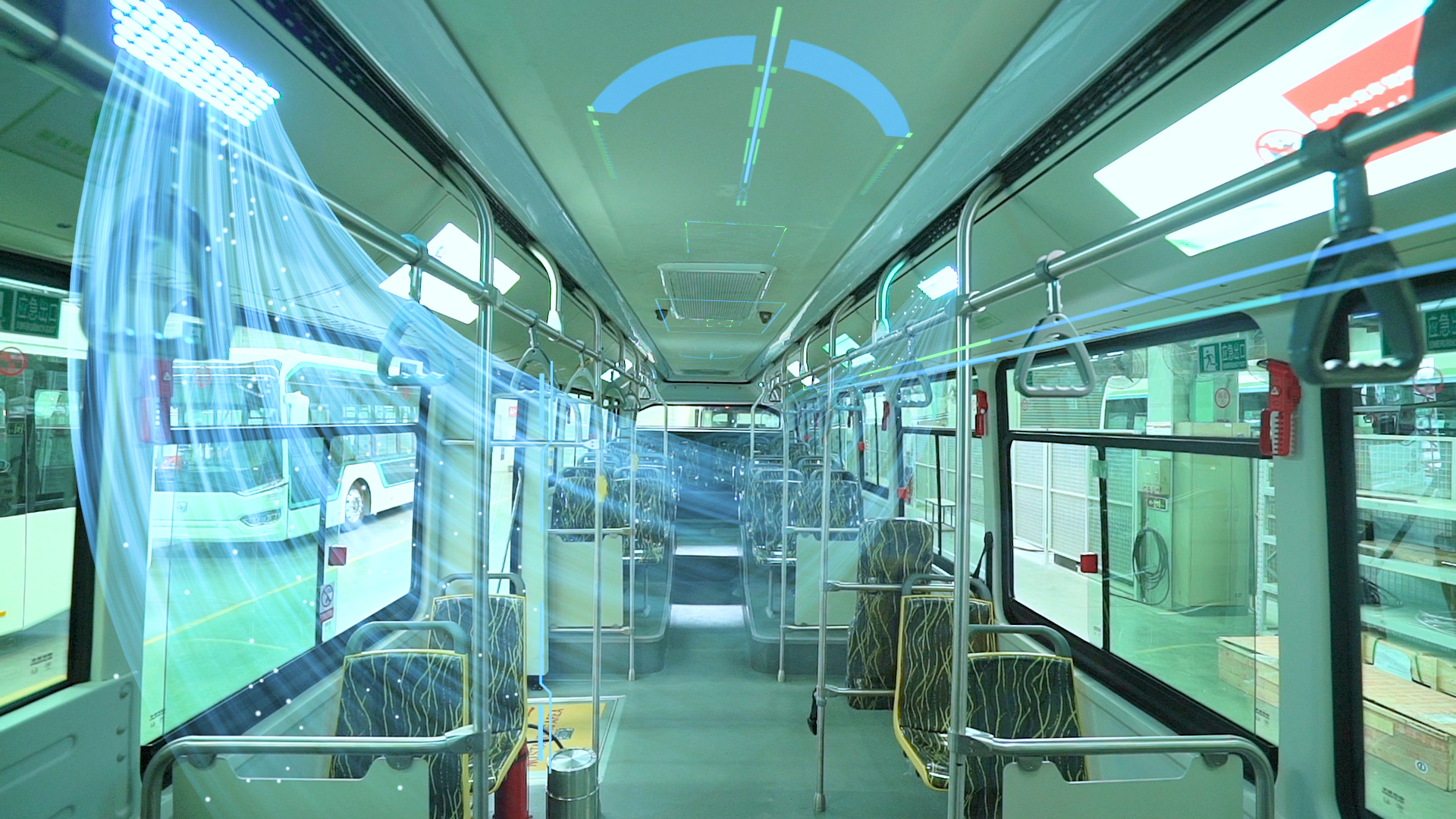 Ultraviolet light can be delivered out to the whole area of drivers and passengers, effectively achieving a complete sterilization and purification of the environment inside SUNWIN bus.