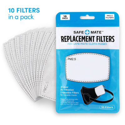 10-pack mask filters are available for $9.99
