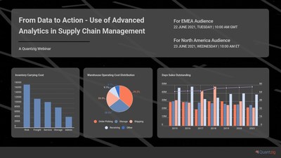 Quantzig announces its webinar - From Data to Action - Use of Advanced Analytics in Supply Chain Management, on 22nd and 23rd June 2021. It highlights the roadmap to substantially improve supply chain planning and processes while eliminating costly inefficiencies.