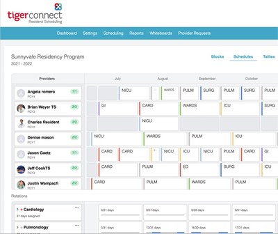 TigerConnect Resident Scheduling enables chief residents to build schedules from anywhere, reduces the time it takes to create annual resident schedules and ensures compliance with rotation time requirements, keeping residents productive and prepared for their next rotation.