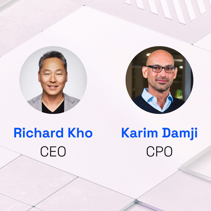 Richard Kho, CEO, and Karim Damji, CPO