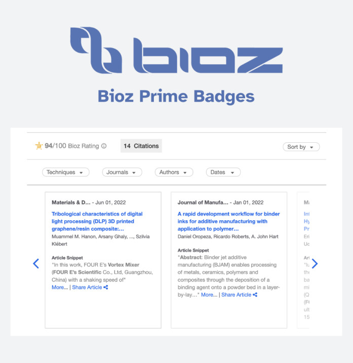 Bioz Prime Badge