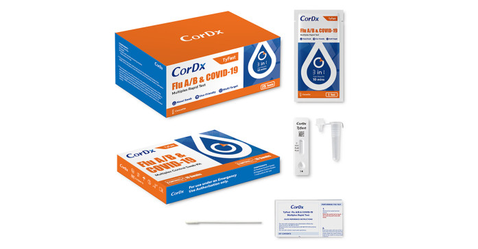 CorDx Tyfast Flu A/B & COVID-19 Multiplex Test