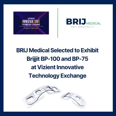 BRIJ Medical Selected to Exhibit Brijjit BP-100 and BP-75 at Vizient Innovative Technology Exchange