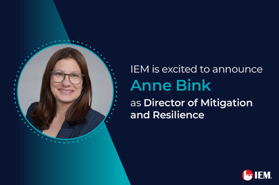IEM is excited to announce Anne Bink as Director of Mitigation and Resilience