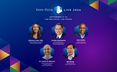 Info-Tech Research Group has announced the first round of featured experts for its upcoming Info-Tech LIVE conference, being held at the Bellagio in Las Vegas from September 17 to 19, 2024. (CNW Group/Info-Tech Research Group)