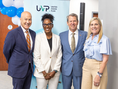 From Left to Right: Terry Ward, Senior Vice President of Sales, United Vision Plan, Mayor Donya Sartor, Mayor of Jonesboro, GA, Brian Kemp, Mayor of Georgia, and Marty Kemp, First Lady of Georgia.