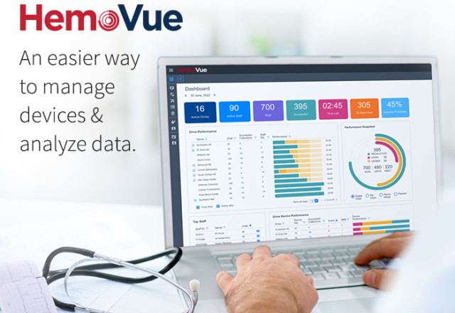 HemoVue, providing real-time operational data and analytics