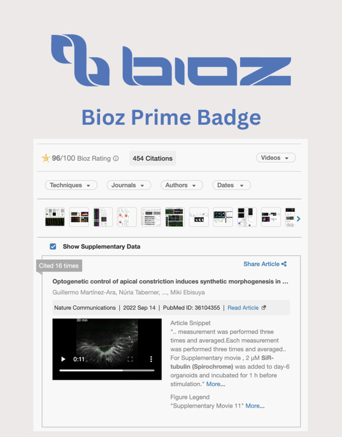 Bioz Prime Badge