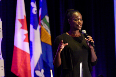 Unveiling the Future of AgeTech in Canada: Sabrina Boutin, Vice-President of MEDTEQ+ and Executive Director of envisAGE, announces the first 16 collaborative projects to receive funding, coaching, and resources totalling an ecosystem investment of nearly $20M, with $5M from the envisAGE initiative and the Government of Canada. (CNW Group/AGE-WELL)