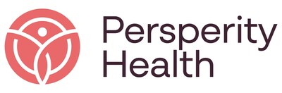 Persperity Health logo in a warm pink hue, featuring a human figure with raised arms to symbolize empowerment and vitality. Curved lines evoke growth and renewal, reflecting the company’s commitment to advancing women’s health through innovative, non-invasive hormone monitoring technology.