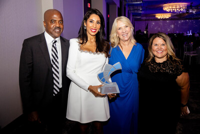 Celebrating success at the MMSDC 2024 ACE Awards: Pictured from left to right, Greg Walker, CEO Tifiany Walker, Diane Sanders, and Angela Boesler (Conard) as Walker Healthforce receives the prestigious Class II Supplier of the Year Award.