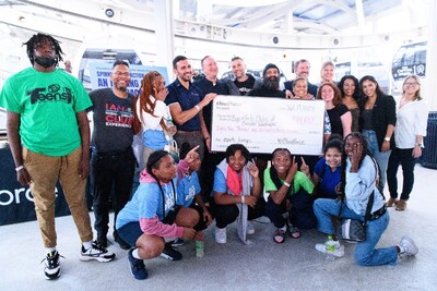 Pictured are BGCGW volunteers, staff, participants, Cloudforce team members, and top donor Nick Nayak at the fundraising event that raised nearly $90,000 of our $100,000 donation.