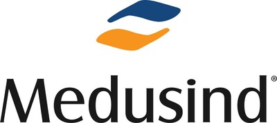 Medusind hands logo full color black text