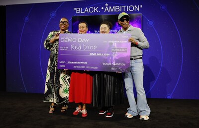 PHARRELL WILLIAMS’ BLACK AMBITION FINDS, FUNDS & FUELS FOUNDERS OF THE FUTURE -
AWARDING REDDROP $1 MILLION AT FOURTH ANNUAL DEMO DAY CELEBRATION 
Photo Credit: Jason Mendez, Getty Images