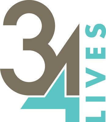 34 Lives' Logo (PRNewsfoto/34 Lives, PBC)