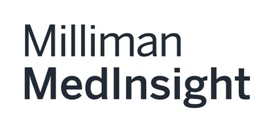 A black text-based logo that reads 'Milliman MedInsight' in a sans-serif font. (PRNewsfoto/Milliman MedInsight)