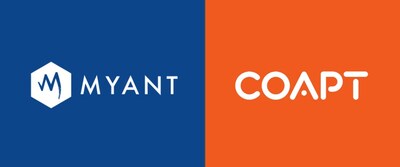 Myant and Coapt Logos (PRNewsfoto/Myant and Coapt)