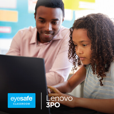 Lenovo and Eyesafe join forces to equip student Chromebooks with Eyesafe® Blue Light Screen Protectors, supporting eye health, sleep and academic success.