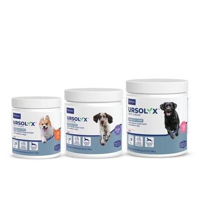 URSOLYX™ Soft Chews harness the proven benefits of ursolic acid to enhance muscle function and strength in aging, active or recovering dogs.