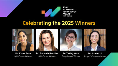 Celebrating the Winners of the Inaugural Sony Women in Technology Award with Nature Celebrating the Winners of the Inaugural Sony Women in Technology Award with Nature