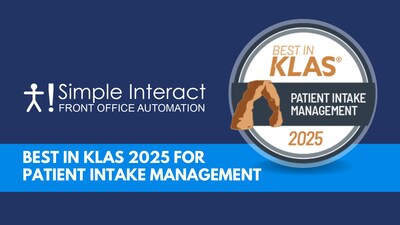 Simple Interact Wins 2025 Best in KLAS Award for Patient Intake Management