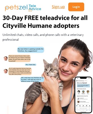 Petszel's Teleadvice service will provide easy access to veterinary professionals during the early days of pet parenthood.