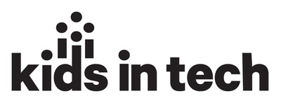This is a logo for "Kids in Tech", an organization with a mission suggested by its tagline: "EXCITE. EDUCATE. EMPOWER."
The logo design features:
The words "kids in tech" in lowercase, black letters
A small trademark (™) symbol next to the name
A graphical element consisting of stylized human/stick figure-like icons in blue and red dots/circles, positioned to the left of the text
The tagline "EXCITE. EDUCATE. EMPOWER." in teal/blue-green color underneath the main text This is a logo for "Kids in Tech", an organization with a mission suggested by its tagline: "EXCITE. EDUCATE. EMPOWER."
The logo design features:
The words "kids in tech" in lowercase, black letters
A small trademark (™) symbol next to the name
A graphical element consisting of stylized human/stick figure-like icons in blue and red dots/circles, positioned to the left of the text
The tagline "EXCITE. EDUCATE. EMPOWER." in teal/blue-green color underneath the main text