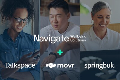 Navigate Wellbeing Solution's growing partner ecosystem now includes Talkspace, movr, and Springbuk