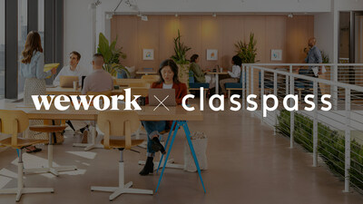 ClassPass users can now use their credits to book over 100 WeWork locations