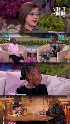 Eyemart Express is partnering with The Jennifer Hudson Show to support children’s literacy initiatives through a summer digital series. The four-part series features fan favorites ocean advocate Liddy Clever (top); Sean Atitsogbe, “The Science Kid" (second featured with Jennifer Hudson); child motivator Tatum Galbreth (third); and young food critic Reese Jackson (bottom pictured with Jennifer Hudson)—all whom have appeared as guests on The Jennifer Hudson Show—as they share their favorite books.