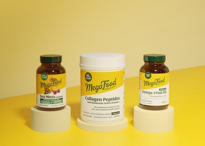 MegaFood's Sea Moss Complex, Collagen Peptides with Hyaluronic Acid & Vitamin C and Omega-3 Fish Oil MegaFood's Sea Moss Complex, Collagen Peptides with Hyaluronic Acid & Vitamin C and Omega-3 Fish Oil