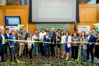 ProBio, led by Allen Guo (CEO) and Michael Vreeland (U.S. Site Head), celebrates the grand opening of its Cell & Gene Therapy Center of Excellence in Hopewell. Team members gathered to mark this milestone, highlighting ProBio’s commitment to innovation, the creation of over 110 high-skilled jobs, and the advancement of New Jersey’s biomanufacturing ecosystem.