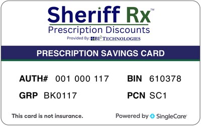 The Sheriff Rx Card provides prescription discounts to employees and their families.