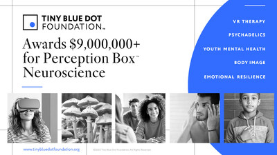 The Tiny Blue Dot Foundation has announced $9 million in new grants for groundbreaking research on youth mental health, VR therapy, psychedelics, and more as part of a broader scientific initiative to investigate the Perception Box™ framework, developed by Elizabeth R. Koch, which posits that internal beliefs and lived experiences shape how individuals interpret reality.