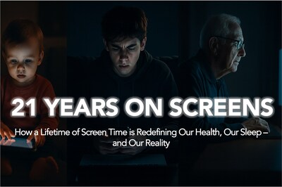 An unprecedented shift in human behavior and health: today's generation is projected to spend 21 years of life on screens — redefining how we live, work, and rest.