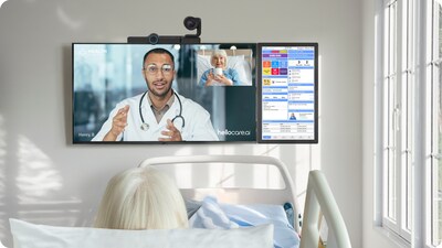 hellocare.ai in action at Reid Health &mdash; empowering patient care through seamless virtual rounds