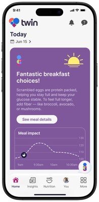 Twin Health provides insights into meals and how they impact metabolism. Twin Health provides insights into meals and how they impact metabolism.