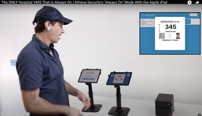 Visitor Management System can print badges even if Internet is off by Athena Security Visitor Management System can print badges even if Internet is off by Athena Security
