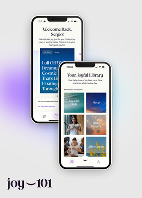 Joy 101 mobile app experience