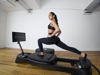 Dua Lipa joins Co-Founder and Chief Creative Officer of Frame Fitness, alongside founder Melissa Bentivoglio.