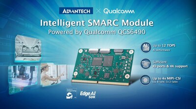Advantech unveils Intelligent SMARC Module with Qualcomm Dragonwing™ QCS6490