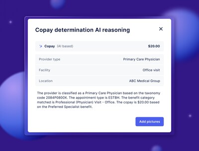 Billie AI’s Copay Determination Interface uses explainable AI to interpret payer data, calculate accurate copays, and confirm coverage — fully automated and transparent. Each result includes reasoning context and payer evidence, giving staff confidence in every determination and patients full visibility into what they owe and why.