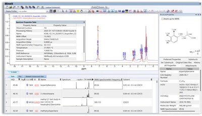 Nanalysis 1D NMR files can now be imported into KnowItAll 2026 providing access to over 1.28 million NMR spectra for database searching.* (CNW Group/Nanalysis Scientific Corp.)