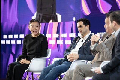 Gong Yingying speaks on the future of AI-powered healthcare at the Fortune Innovation Forum 2025.