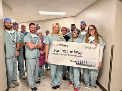 Dr. Devi Nair and her clinical team at St. Bernards Heart & Vascular Center, Arkansas, after completing the first patient enrollments in the WiSE-UP Post-Approval Study.
