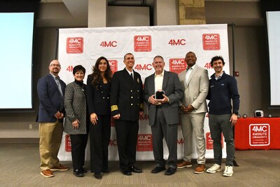 Representation from Northside Hospital, Forsyth County Fire and Avive Solutions, who worked together to help fund the Forsyth 4 Minute Community Program.