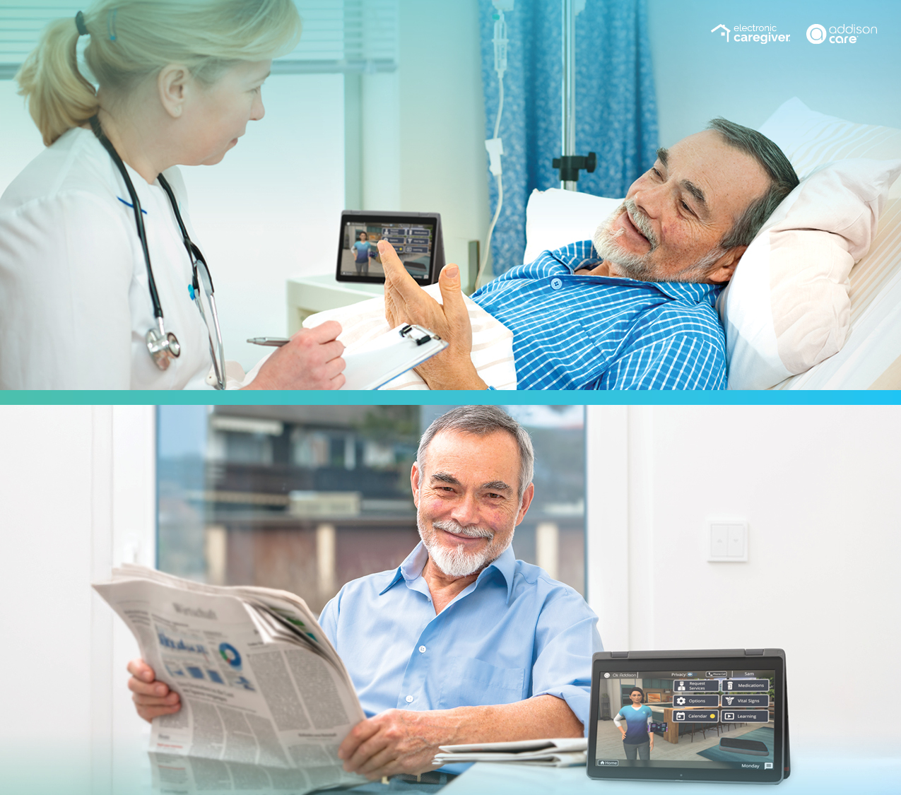 Doctor and Patient with Addison Care System